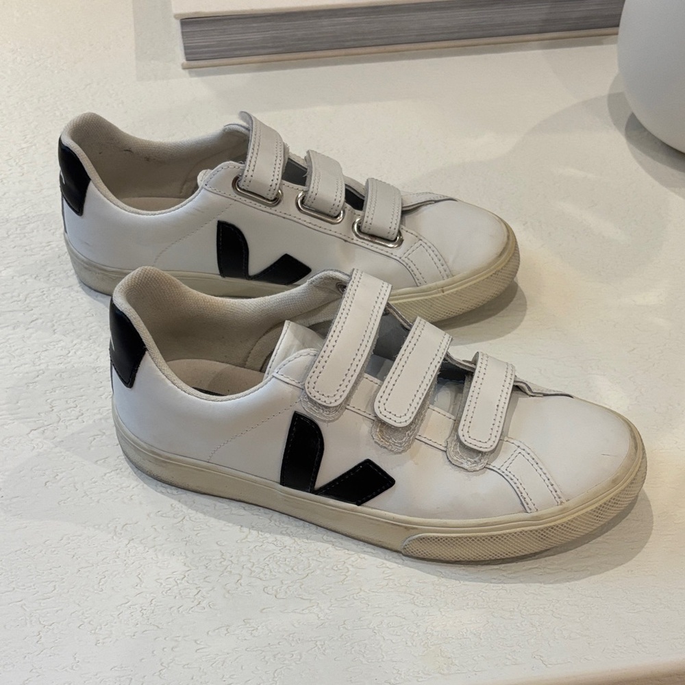 Veja Velcro Sneakers with Black Accent Europe 37 US 6